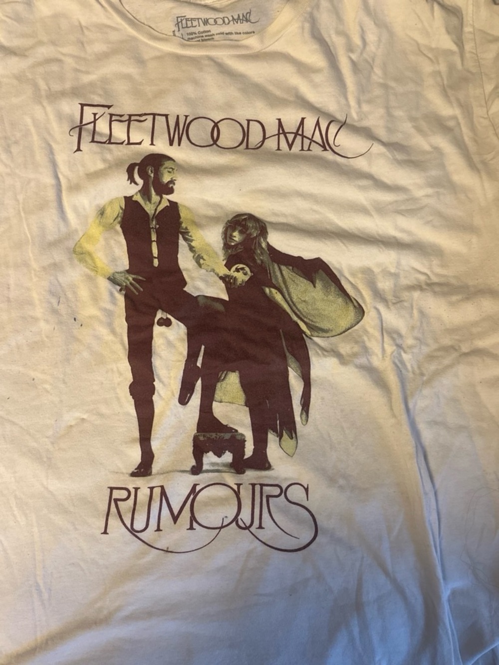 'Rumours' Graphic Tee - White